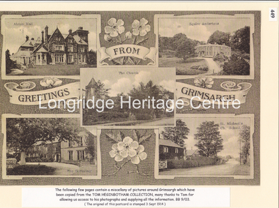 449 - Grimsargh - Multi view postcard enlargement of various views - 1914
