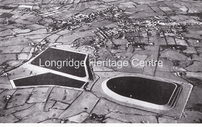 463 - Aerial View - Alston Reservoirs - 1950