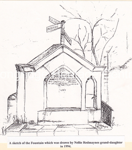 474A - The Old Fountain - Sketch by the grand-daughter of Nellie Redmayne - 1994