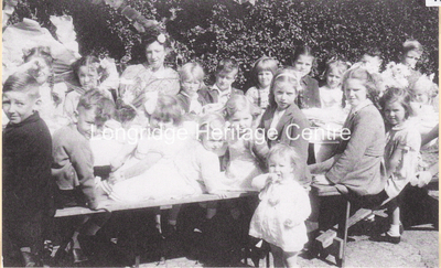 478A - Street Party - Group on Little Lane - 1945