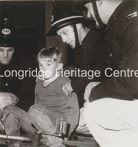485A - Longridge Fire Brigade - Showing K Moore, David Dewhurst, Roy Eccles, Bernard Thornton - 1967