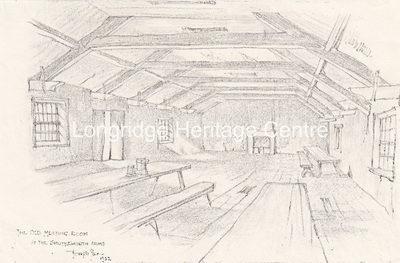 494B - Broughton - The Old Meeting Room, Shuttleworth Arms sketch - 1922