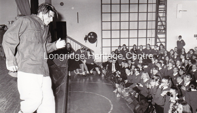 513B - St Cecilia's High School - Visit by Peter Andre - 1995
