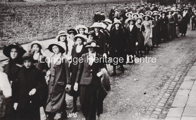 518A - Fell Brow - Ladies church parade to St Lawrences - Unknown