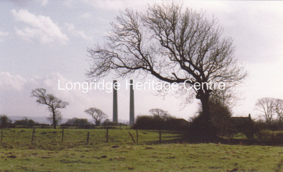 535A - Courtaulds  Red Scar factory - View of chimneys - Unknown