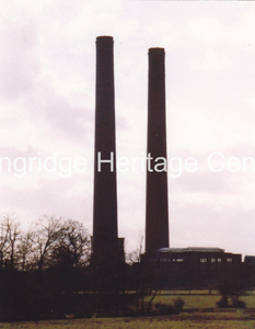 535C - Courtaulds  Red Scar factory - View of chimneys - Unknown