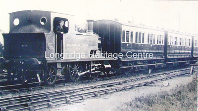 537B - Whittingham Asylum Railway - Engine and carriages - Unknown