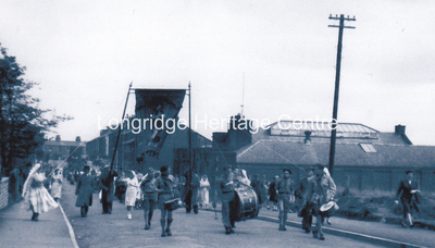 584A - Little Lane - Church Parade passing Drill Hall - Unknown