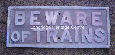 587A - Railway Relics - Beware of Trains & Boundary Post - Unknown