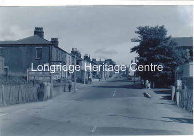 610C - Berry Lane - Looking up from the old railway crossing - 1970