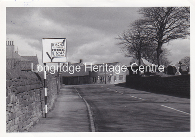643C - Chapel Hill - Bill Houghton's and Church lychgate - 1970