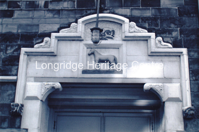 655C - Market Place - Sign of the Grey Horse over doorway - 1970