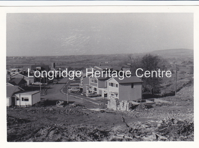 6995A - Chaigley Road - Under construction, view from Higher Road - 1970