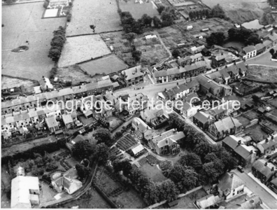 702 - Aerial View - King St, Dog Inn, Fell Brow- 1950