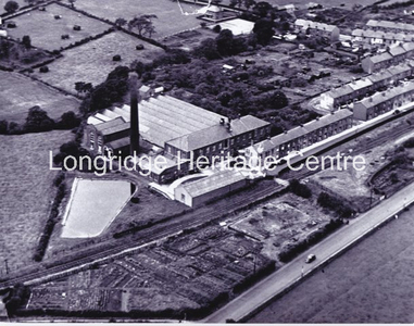 708 - Aerial View - Queens Mill, Chatburn Road and Lee Street - 1947