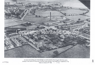 716 - Aerial View - Looking South West over Stone Bridge - 1950