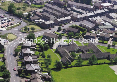 735 - Aerial View - Inglwhite Road, former Fell View on Barnacre Road - 2001