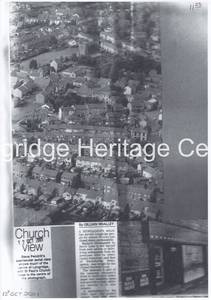 739 - Aerial View - Longridge Centre, St Paul's Church - 2001