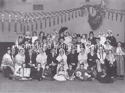 884 - Co-op building - People in fancy Dress in the Ballroom - Unknown