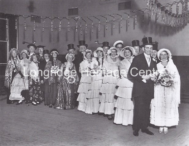 885 - Co-op building - People in fancy Dress in the Ballroom - Unknown