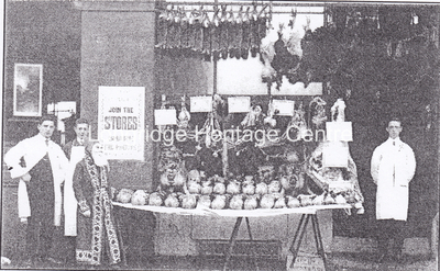 895 - Co-op building - Group of employees outside main building - Unknown