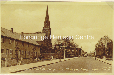 203B - Preston Road - Looking towards Inglewhite showing St Wilfrid's Church - 1964
