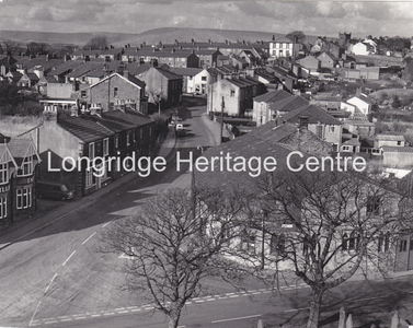 228B - Parish church - A view from the tower looking up Fell Brow - 1969