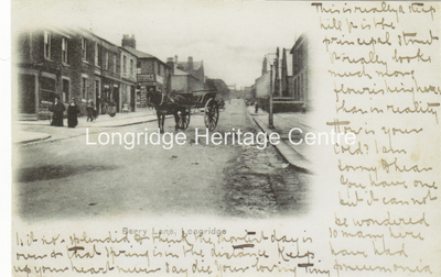 230A - Berry Lane - View uphill from near the Co-op Buildings - 1904