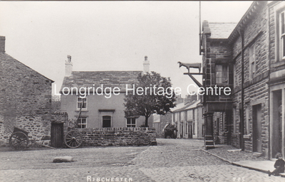 245B - Ribchester - The White Bull and Water Street - 1900