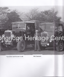 251A - Riding's Lorries - A lineup photographed at Deepdale - 1948