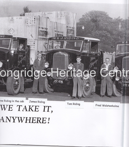 251C - Riding's Lorries - A lineup photographed at Deepdale - 1948