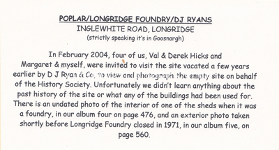 901A - Poplar Foundry Ryans - Intro to pics 901-909 - 2006