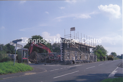 913C - Halls Arms - View of front during rebuild - 2006