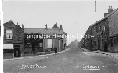 266A - Market Place - Looking towards King Street, the Old Dog Inn on the right - 1907