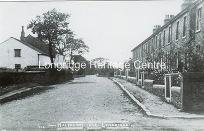 271B - Halfpenny Lane - looking from Inglewhite Road, Jubilee Terrace on right - Unknown