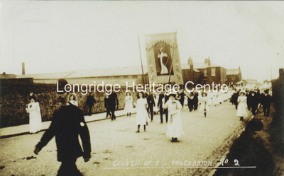 271C - Kestor Lane - a C of E Procession passing Whittles Mill - Unknown
