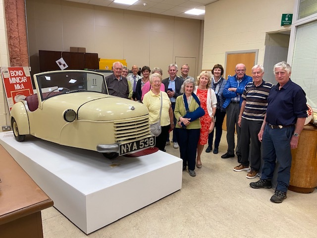 Restored Bond Minicar and our group