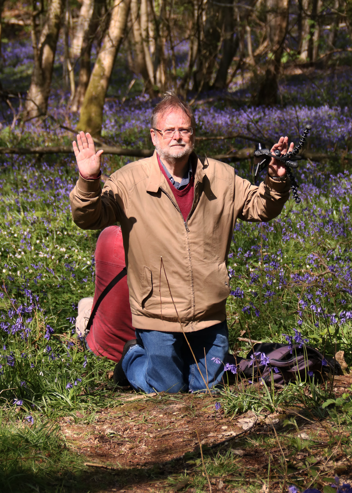 Ian with the Bluebells