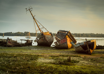 Wrecks in First Light - Martyn Scurrell