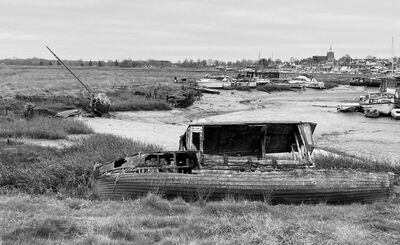 Heybridge Creek, where some boats are left to rot.. - Katharine Showell