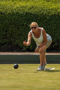 Bowls In Action - Pat Ainger