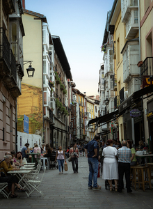 Street Scene in North Spain - Jill Sullivan