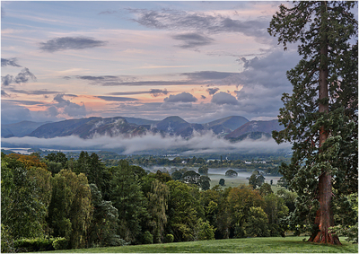 Borrowdale - evening mist forming - Harvey Perkins