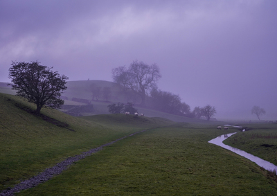 Evening Mist Across the Dales - Samantha Innard