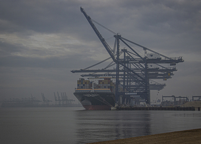 Misty Morning Felixstow - Ian Parker