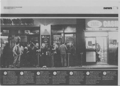 Kingston at night in the news