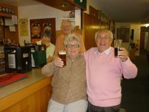 Don Isaacs and Brenda Dohnt, enjoying a beer !