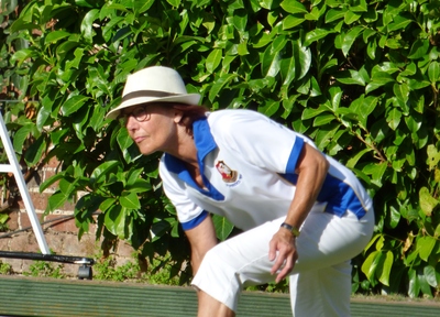 New bowler Jo Perry in winning mode.