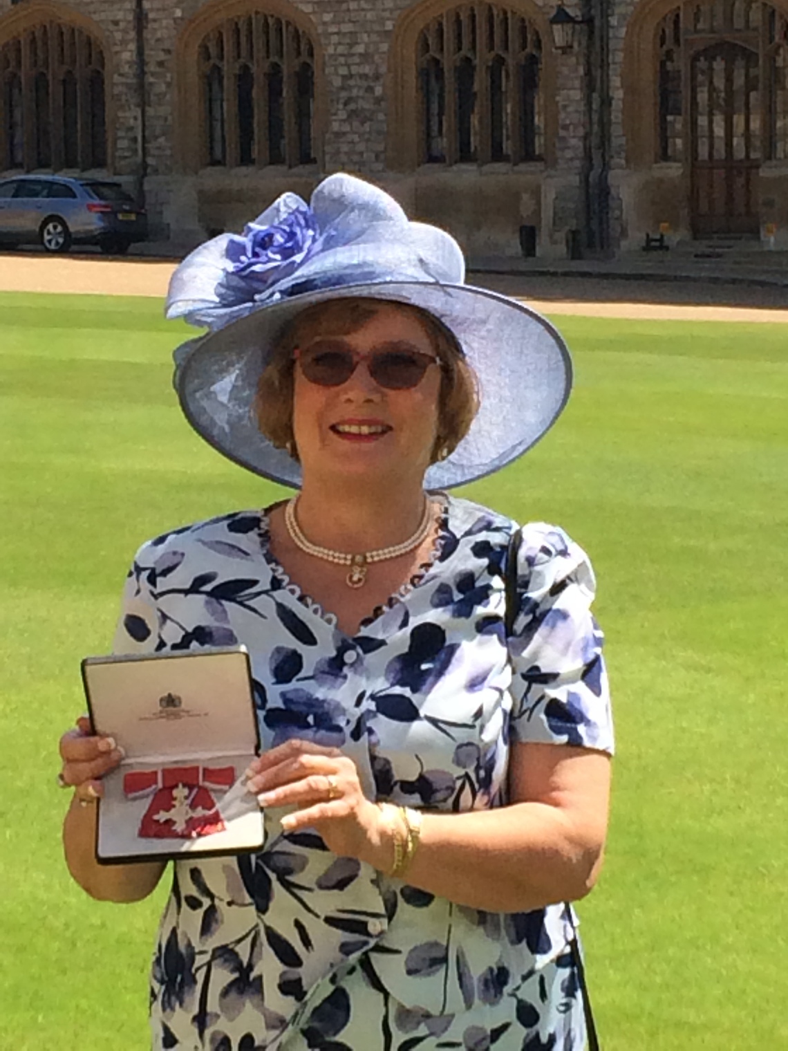 Christine with MBE