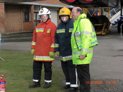 Team working with Fire Fighters